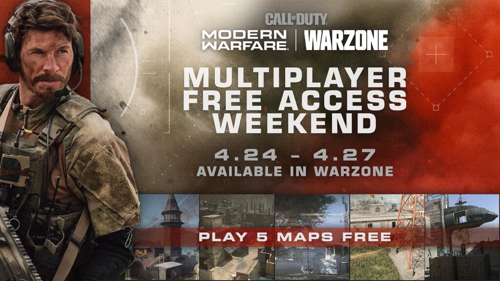 В эти выходные в Warzone доступны бесплатные многопользовательские карты Modern Warfare